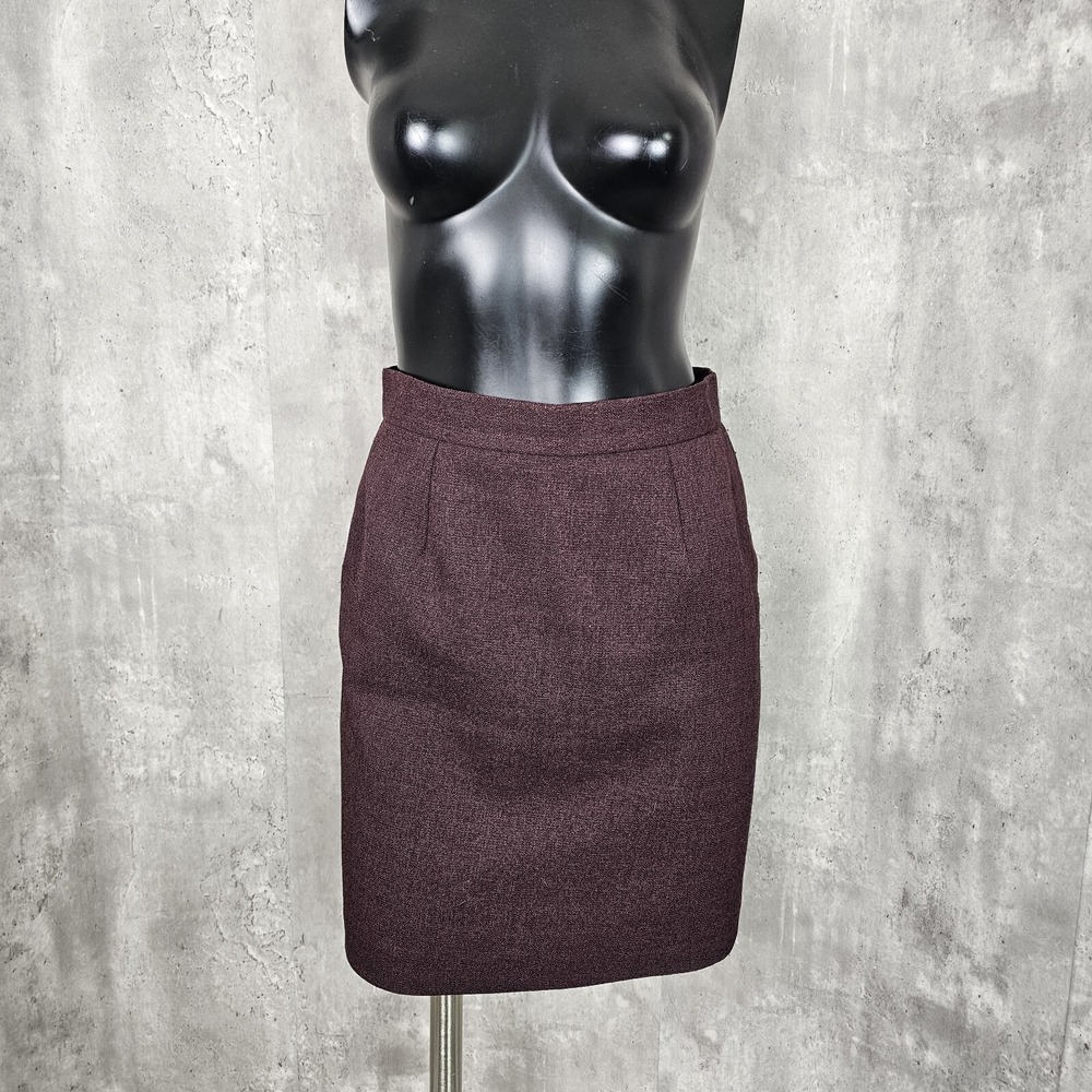 Vintage Y2K Windsor Jrs‎ 3 Purple Woven Polyester Alin Micro Mini Skirt